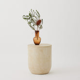 Remi Round Side Table,  Micro Cement